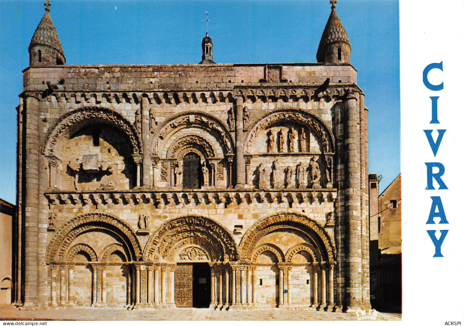 CIVRAY  Eglise St Nicolas Du XIIe Siècel   43 (scan Recto Verso)MG2858 - Civray