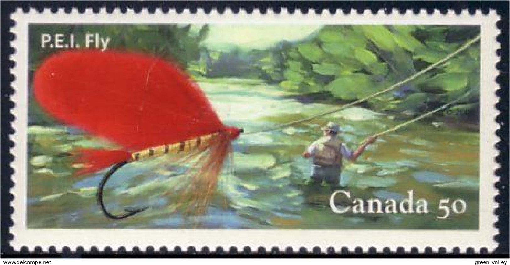 Canada Mouche Fishing Fly Pour Truite Riviere / For Brook Trout MNH ** Neuf SC (C20-87cb) - Fishes