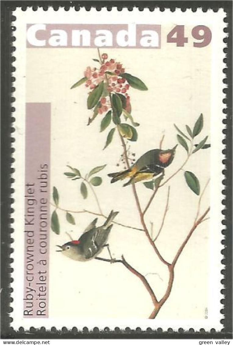 Canada Oiseaux Audubon Birds Ruby-crowned Kinglet Roitelet MNH ** Neuf SC (C20-36a) - Ongebruikt