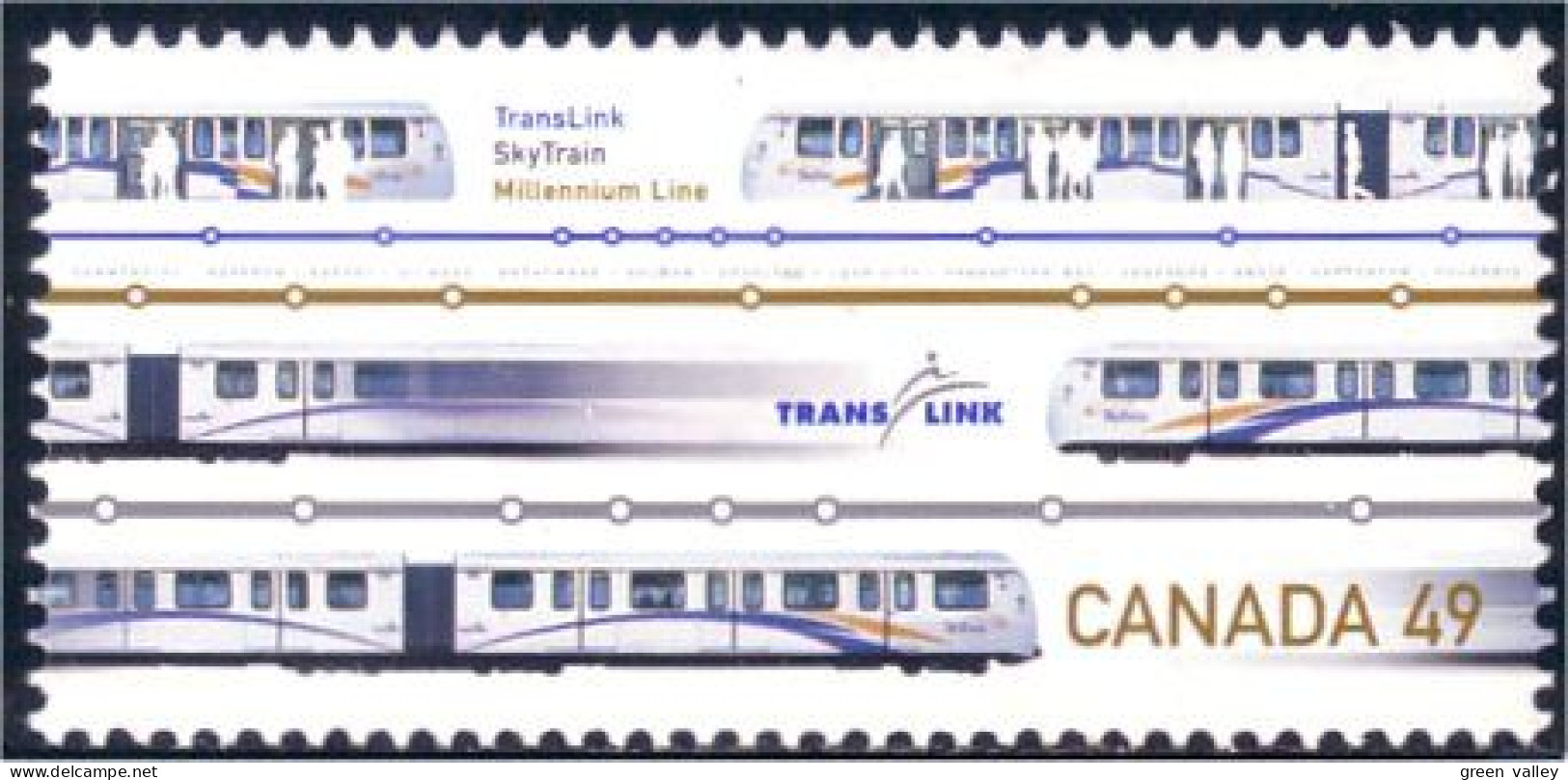 Canada Metro Tramway MNH ** Neuf SC (C20-29c) - Tranvie