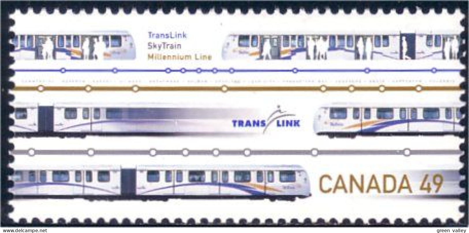 Canada Metro Tramway MNH ** Neuf SC (C20-29b) - Trains