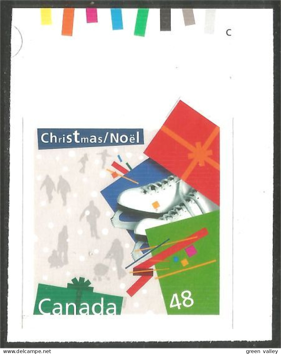 Canada Christmas Noel 2003 Patins Glace Ice Skates Block Couleurs MNH ** Neuf SC (C20-04hc) - Eiskunstlauf