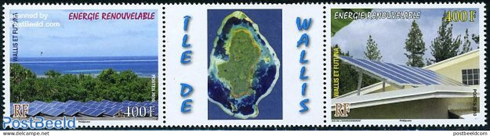 Wallis & Futuna 2010 Renewable Energy 2v+tab [:T:], Mint NH, Nature - Science - Environment - Energy - Protection De L'environnement & Climat