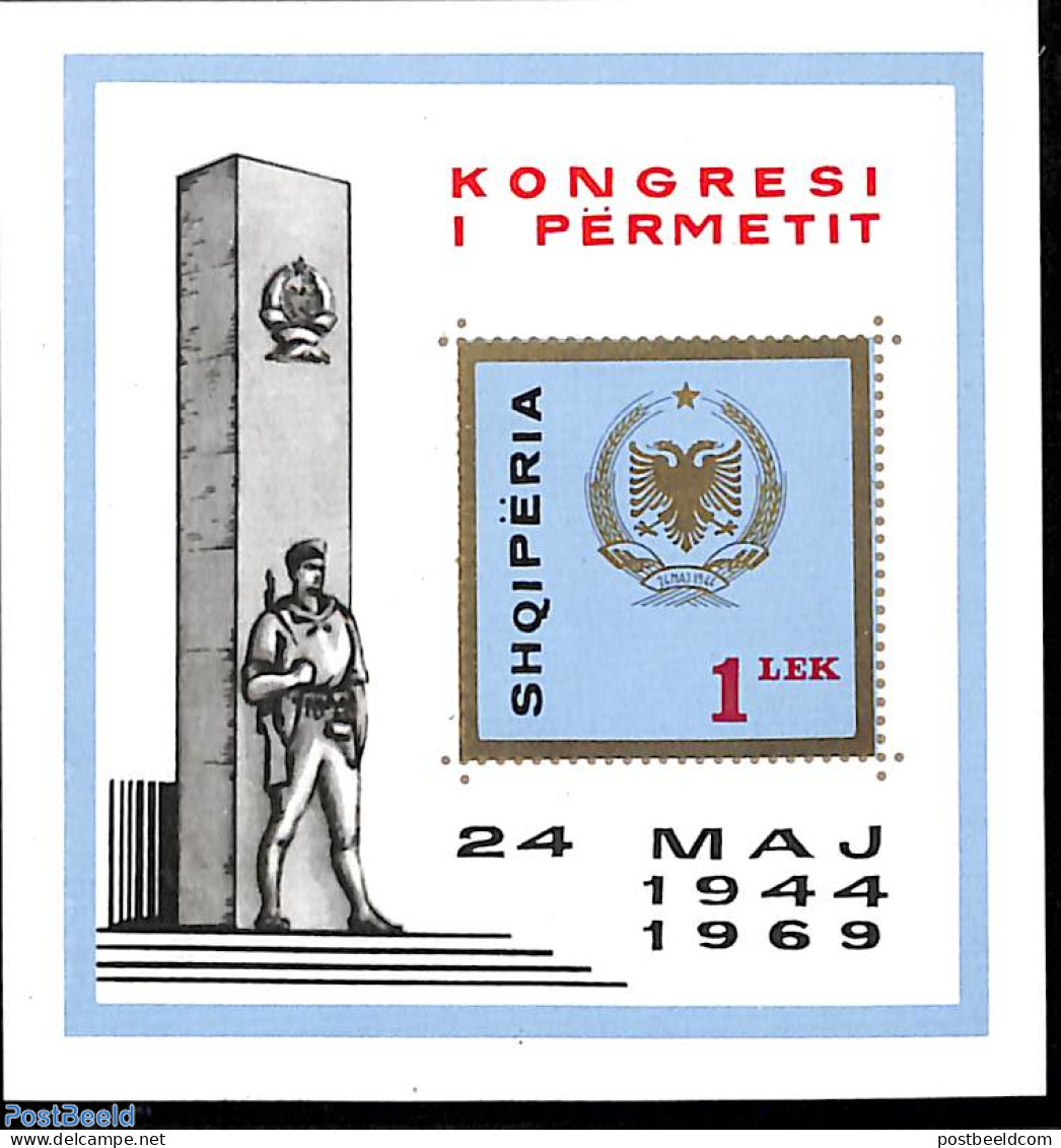 Albania 1969 Permet Congress S/s, Mint NH - Albania