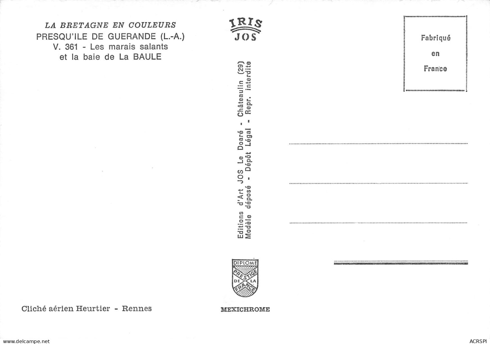 GUERANDE    Les Marais Salants Et La Baie De La Baule     27  (scan Recto Verso)MG2864 - Guérande