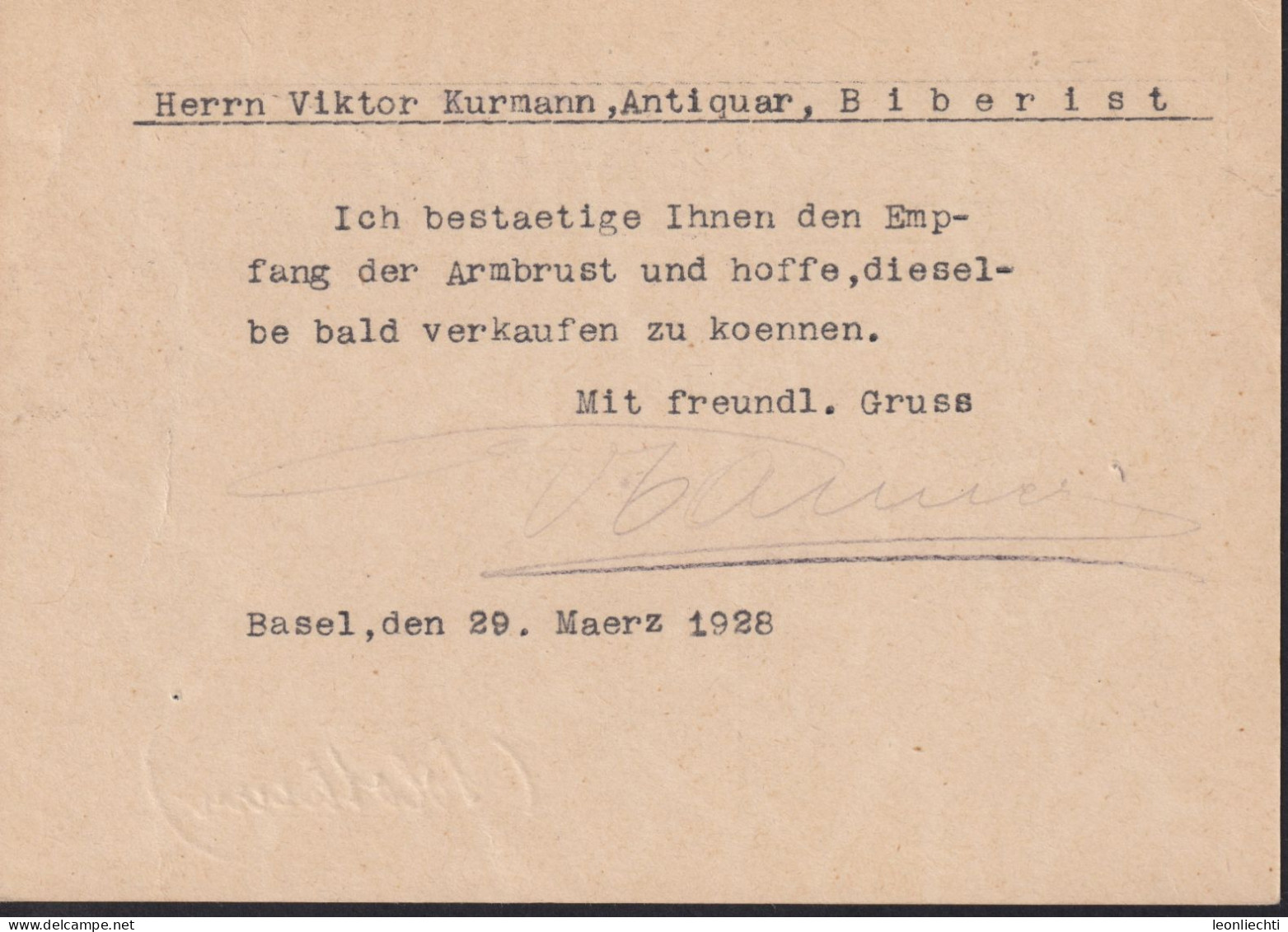 1928 Ganzsache Zum:112-009, Kurlandschaft Am Oberen WALLENSEE 10 Cts. Grün  ⵙ BASEL 2, Flagge: OSTERPOST.... - Ganzsachen