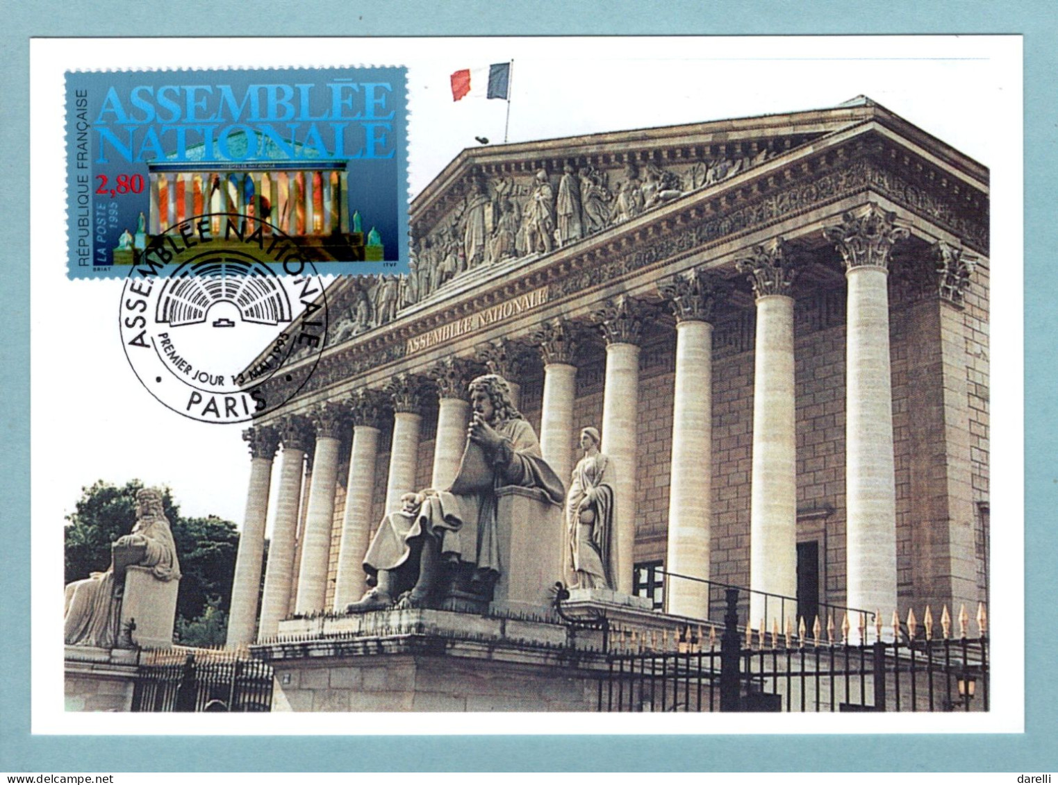 Carte Maximum 1995 - Assemblée Nationale - YT 2945 - Paris - 1990-1999