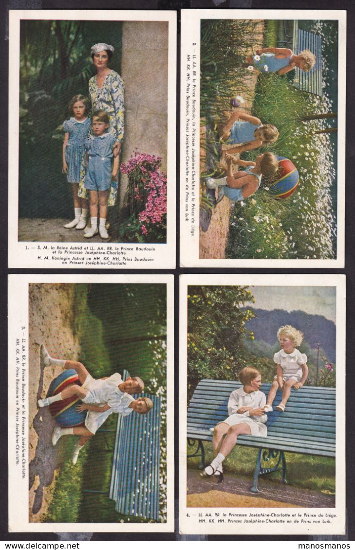 098/41 - Souvenir De La Reine Astrid - Série Complète De 10 X Entier Postal Illustré Famille Royale - Cote SBEP 1.200 € - Illustrated Postcards (1971-2014) [BK]