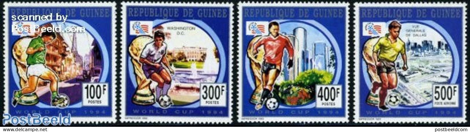 Guinea, Republic 1993 World Cup Football 4v, Mint NH, Sport - Football - Autres & Non Classés
