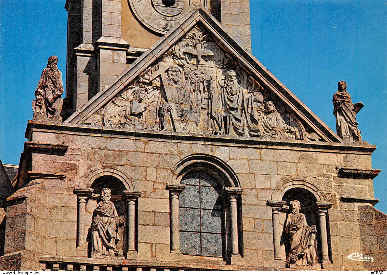 QUARRE-LES-TOMBES L'église ; Détail De La Façade Ouest    5 (scan Recto Verso)MG2868 - Quarre Les Tombes