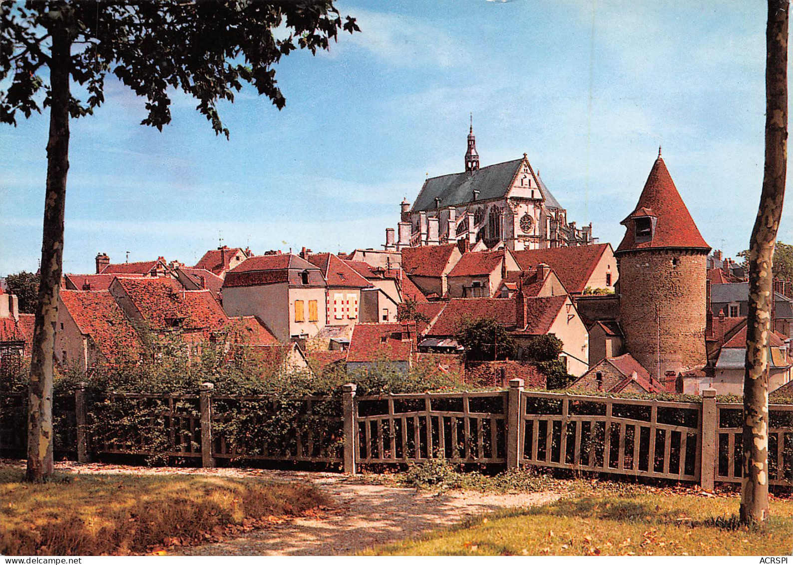 SAINT-FLORENTIN  Vue Générale Et L'église   24 (scan Recto Verso)MG2868 - Saint Florentin