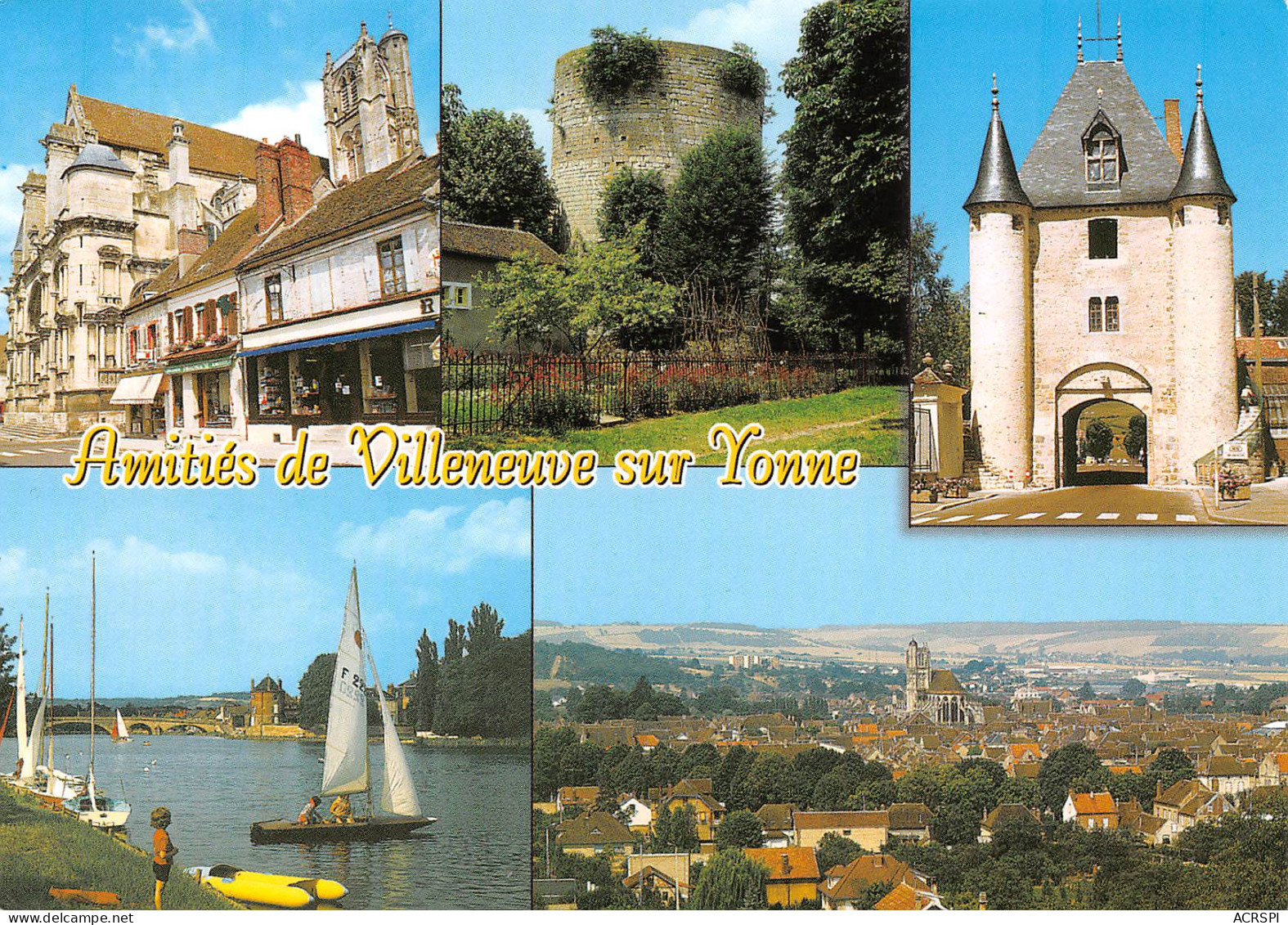 VILLENEUVE SUR YONNE   Cinq Vues  40  (scan Recto Verso)MG2868 - Villeneuve-sur-Yonne
