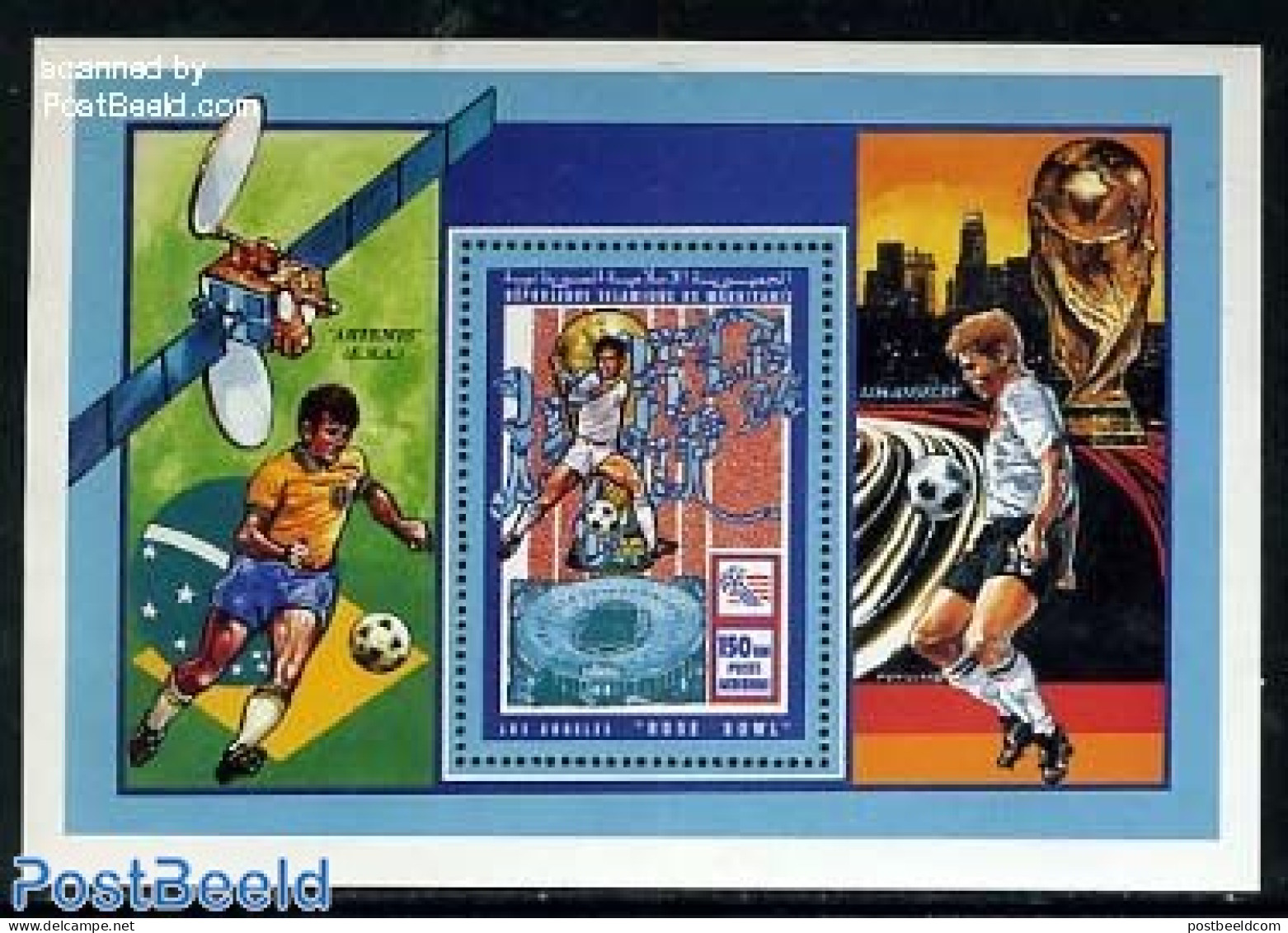 Mauritania 1994 Football Games USA S/s, Mint NH, Sport - Football - Autres & Non Classés