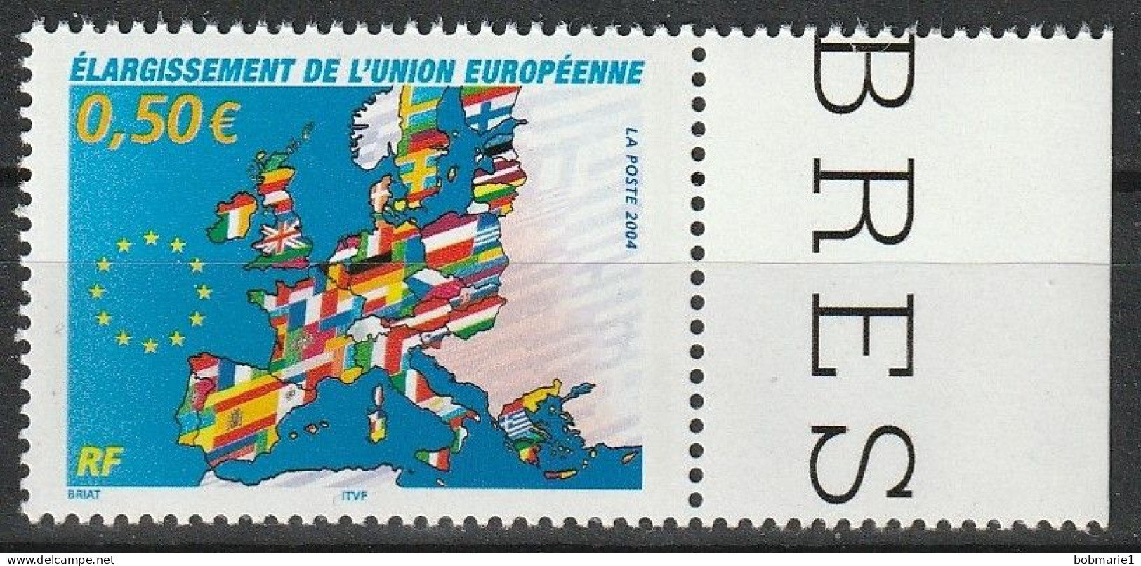 1er Mai 2004, Élargissement De L'union Européenne, Timbre Neuf** Avec Bord De Feuille 2004 N°3666 - Nuevos