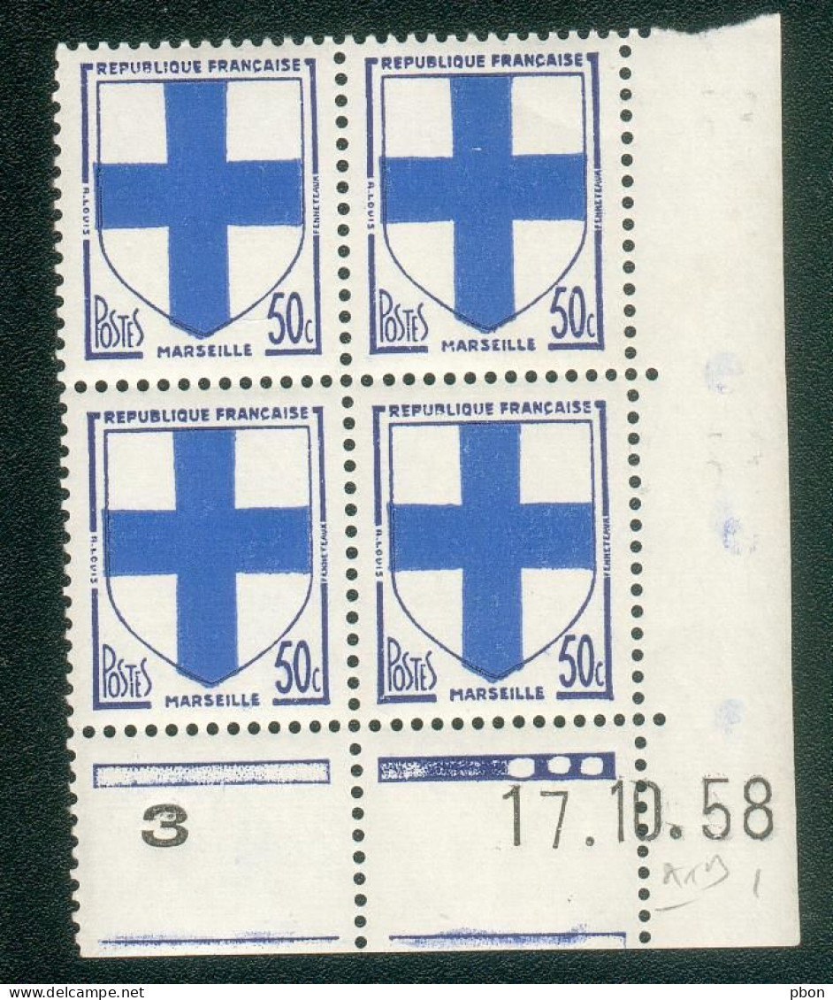 Lot 9893 France Coin Daté N°1180 Blason (**) - 1950-1959