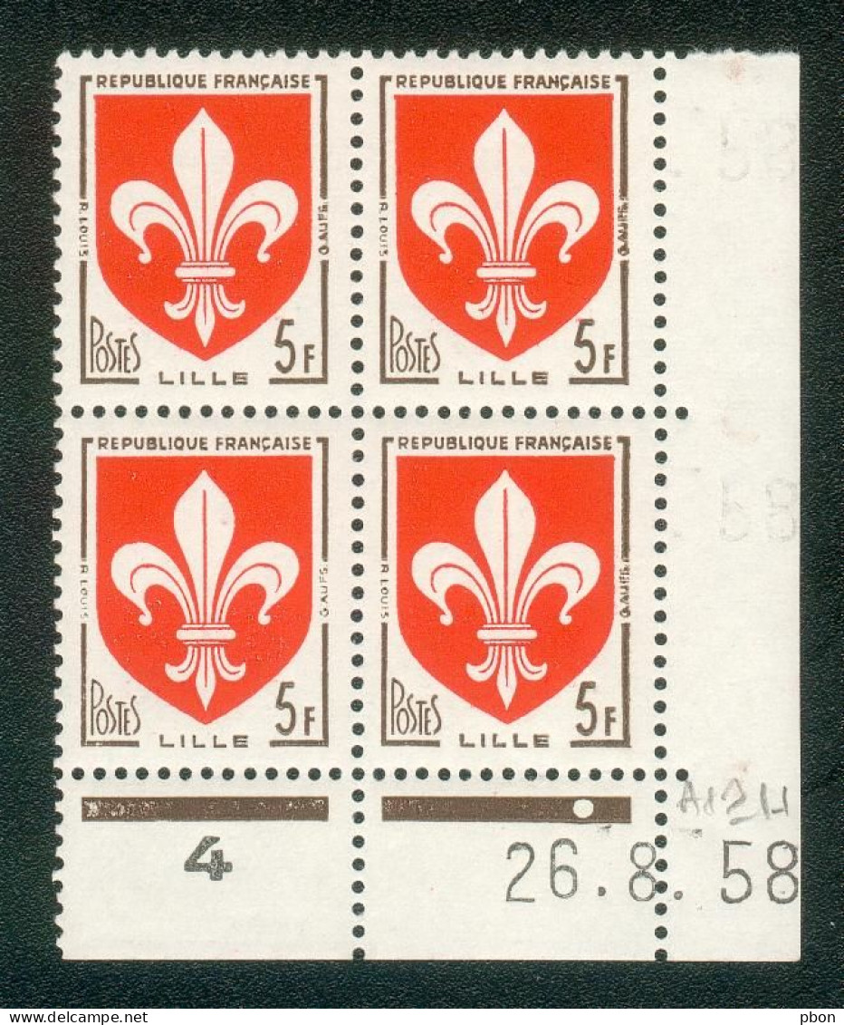 Lot C332 France Coin Daté Blason N°1186 (**) - 1950-1959