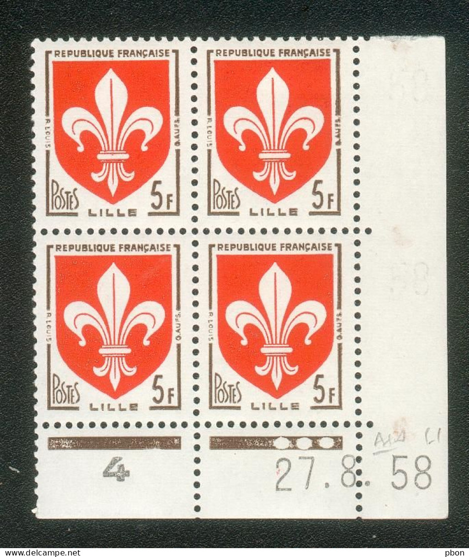 Lot C331 France Coin Daté Blason N°1186 (**) - 1950-1959