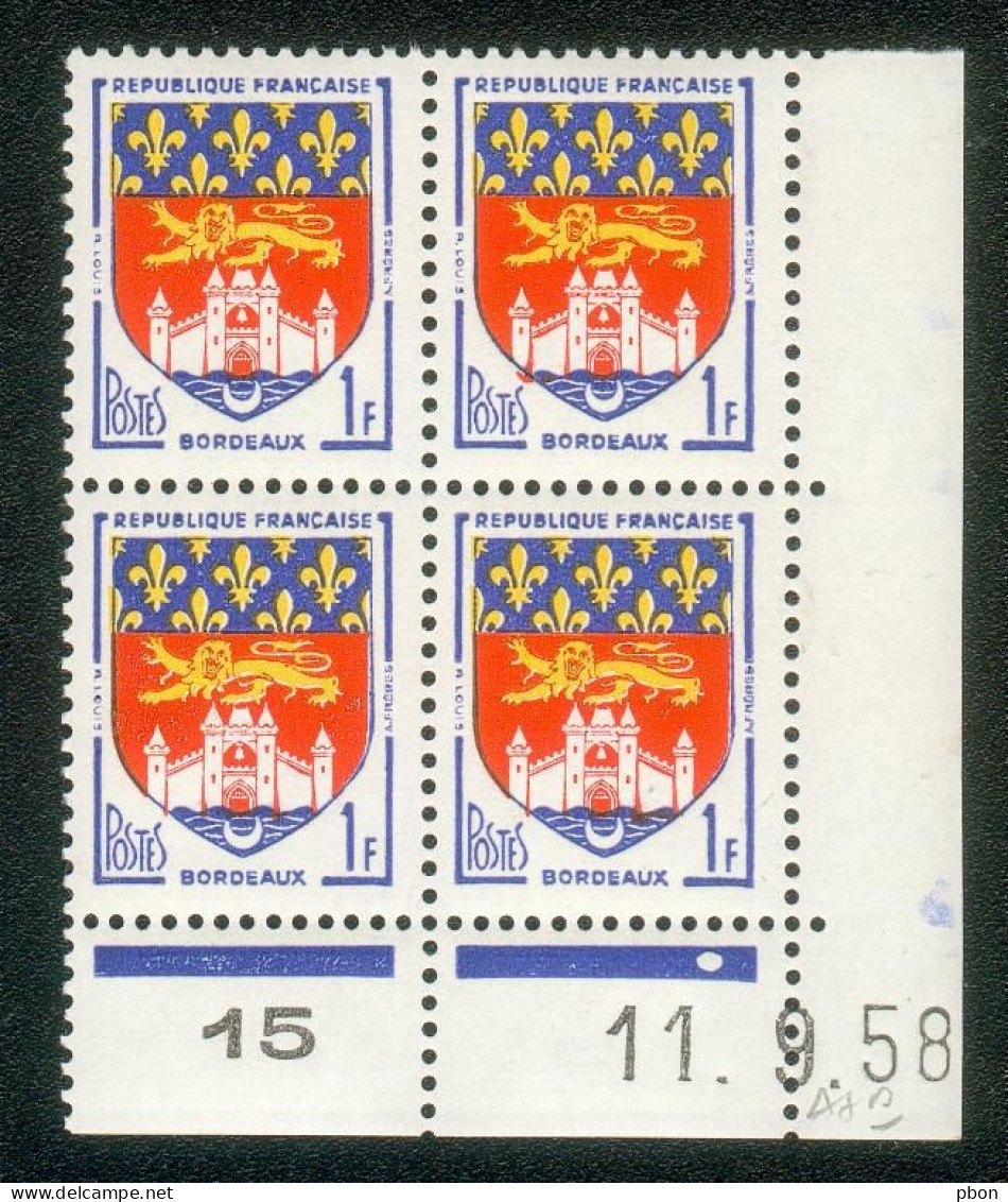 Lot C316 France Coin Daté Blason N°1183 (**) - 1950-1959