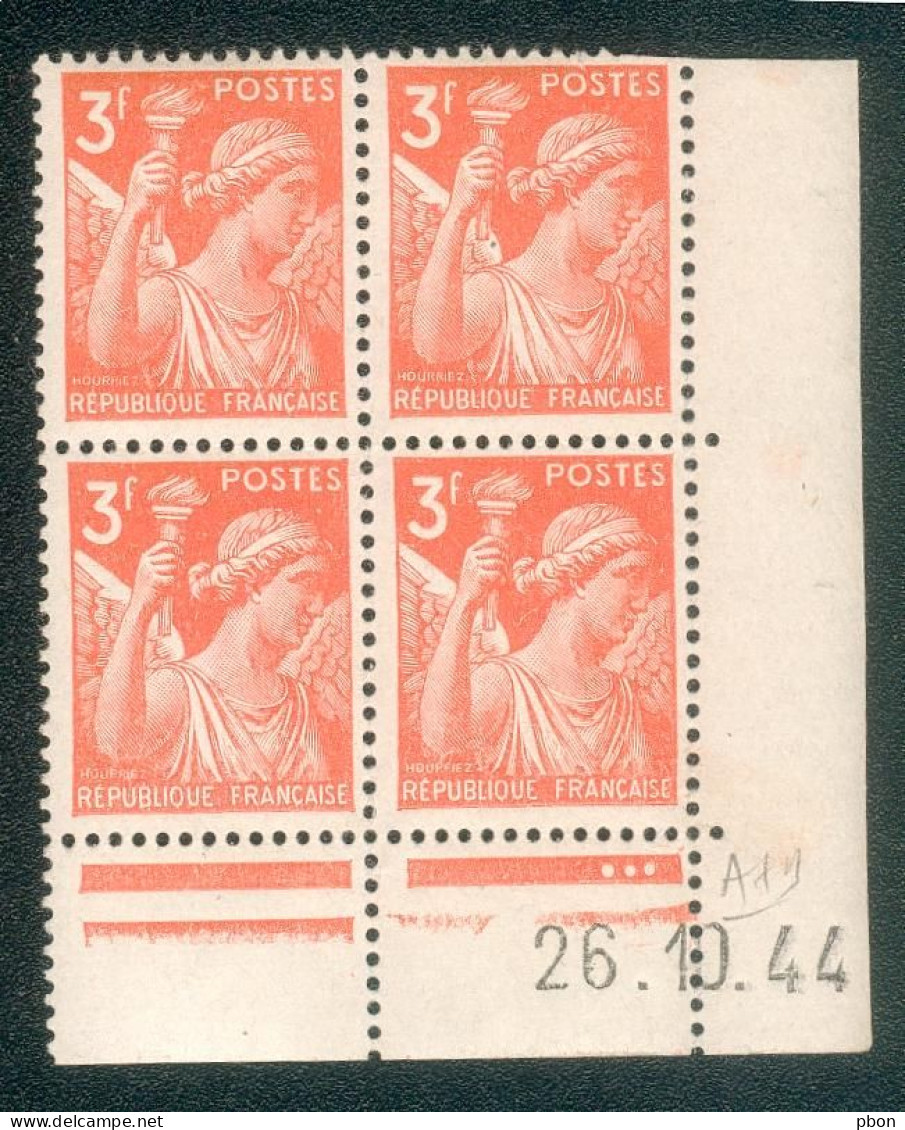 Lot B024 France Coin Daté Iris N°655 (**) - 1940-1949