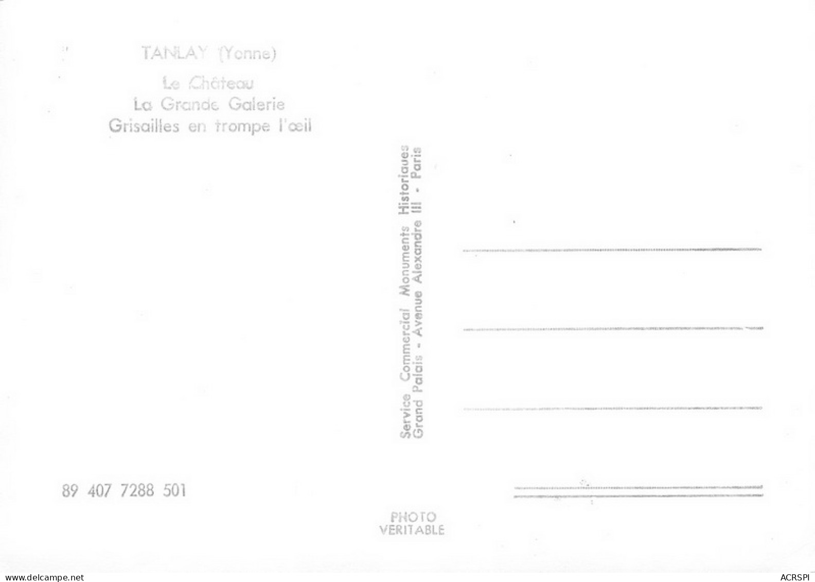 TANAY Le Chateau 29 (scan Recto Verso)MG2868TER - Tanlay