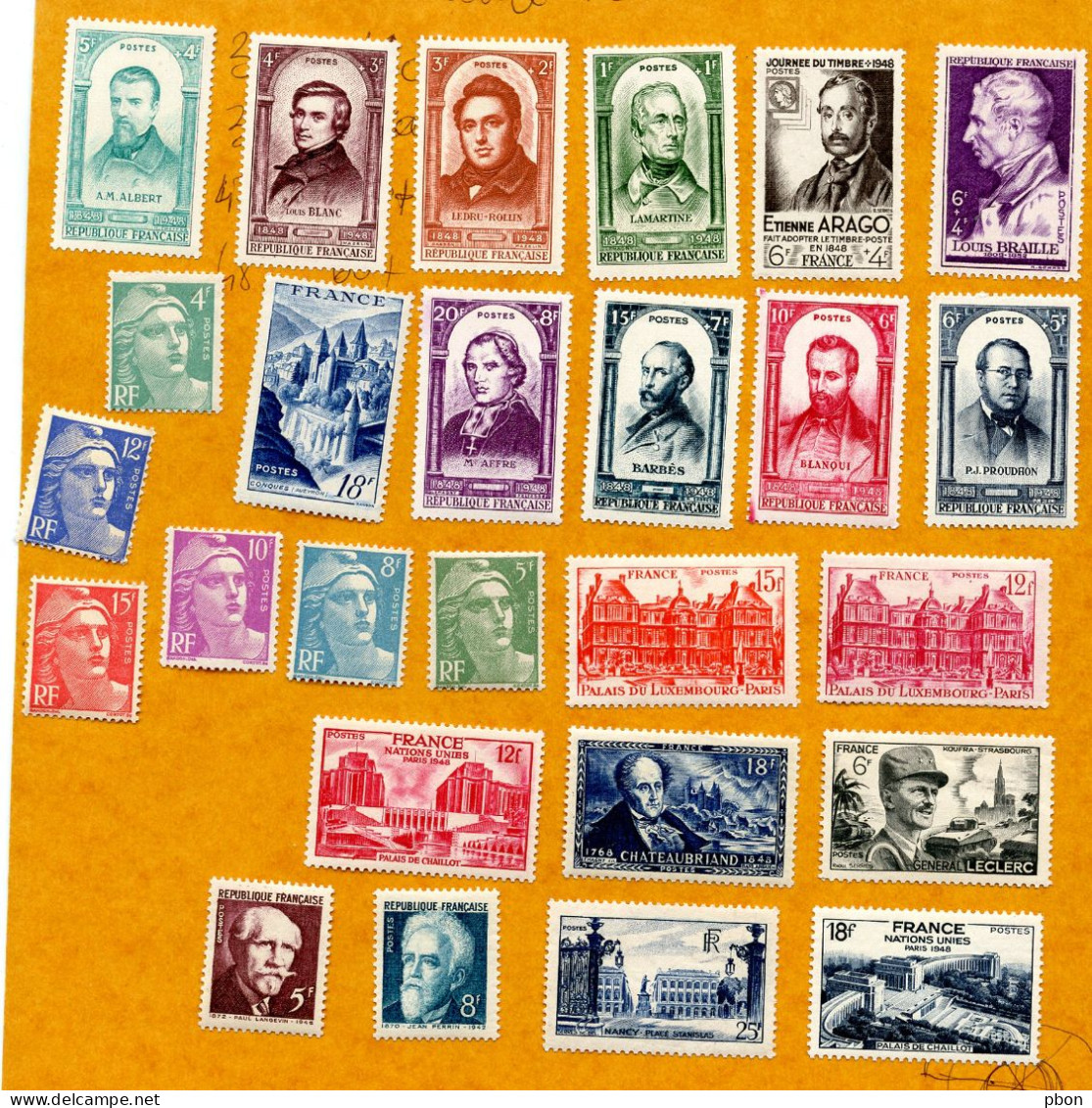 Lot Z853 26 Timbres De 1948 - Unused Stamps