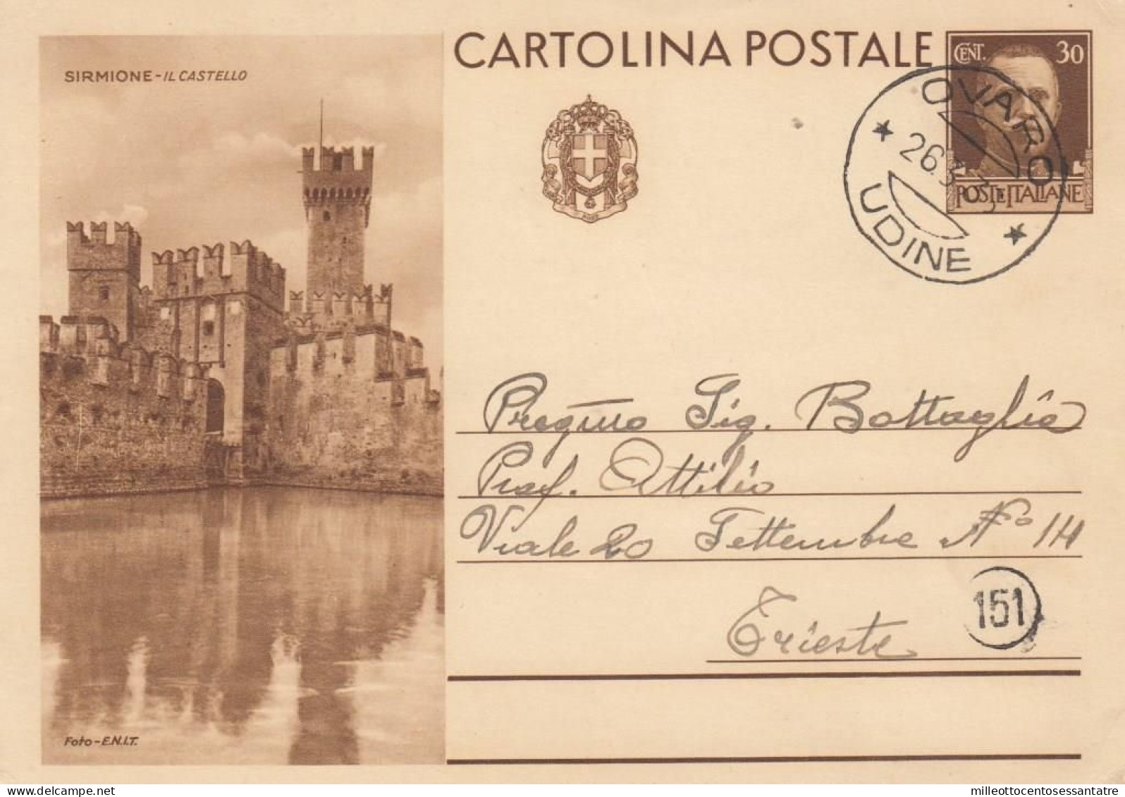 1581  - REGNO - QUATTRO  Cartoline Postali Da Cent. 30 Bruno Serie " TURISTICA " - Stamped Stationery