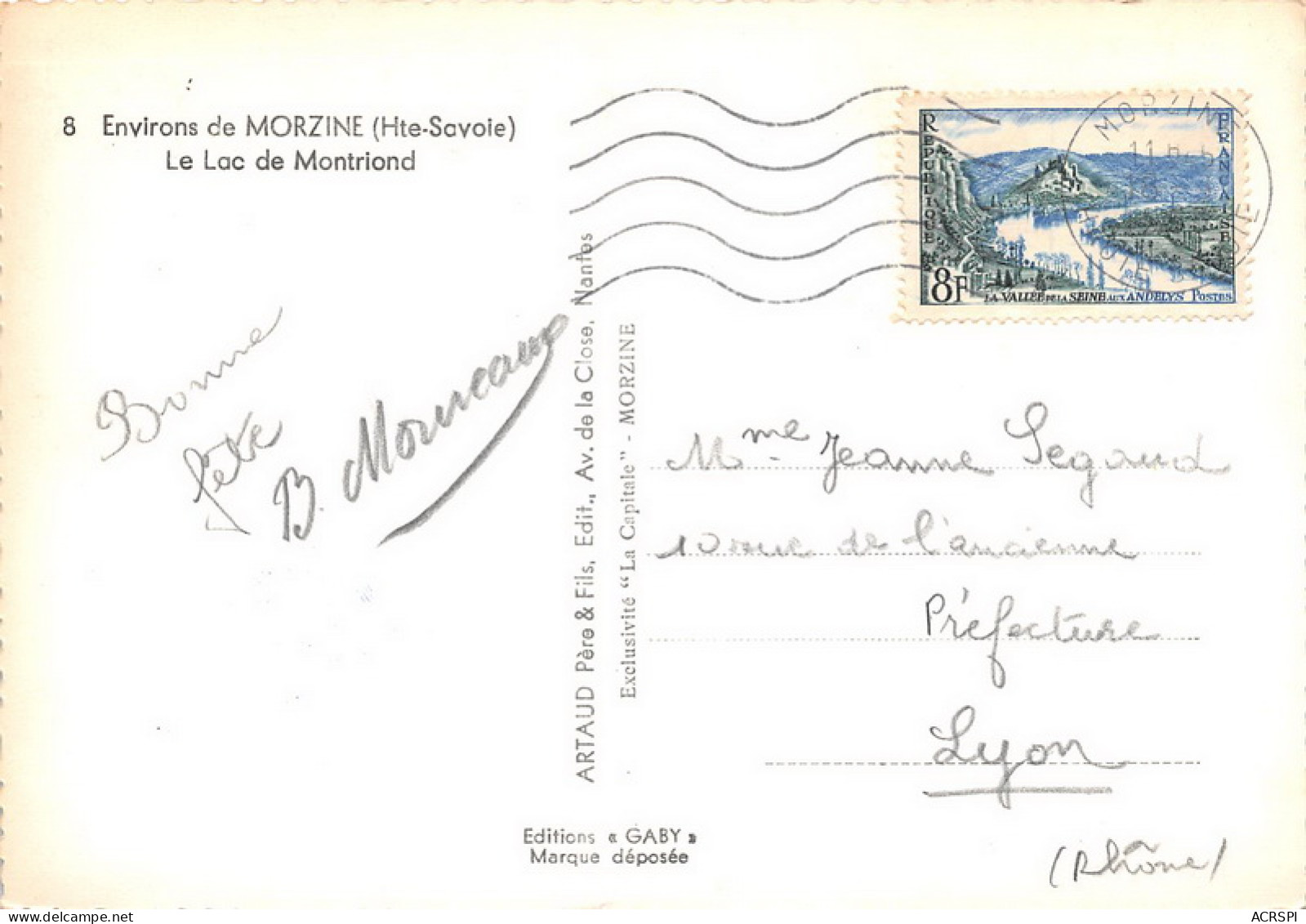 MORZINE Le Lac De Montriond  (scan Recto Verso)MG2872BIS - Morzine