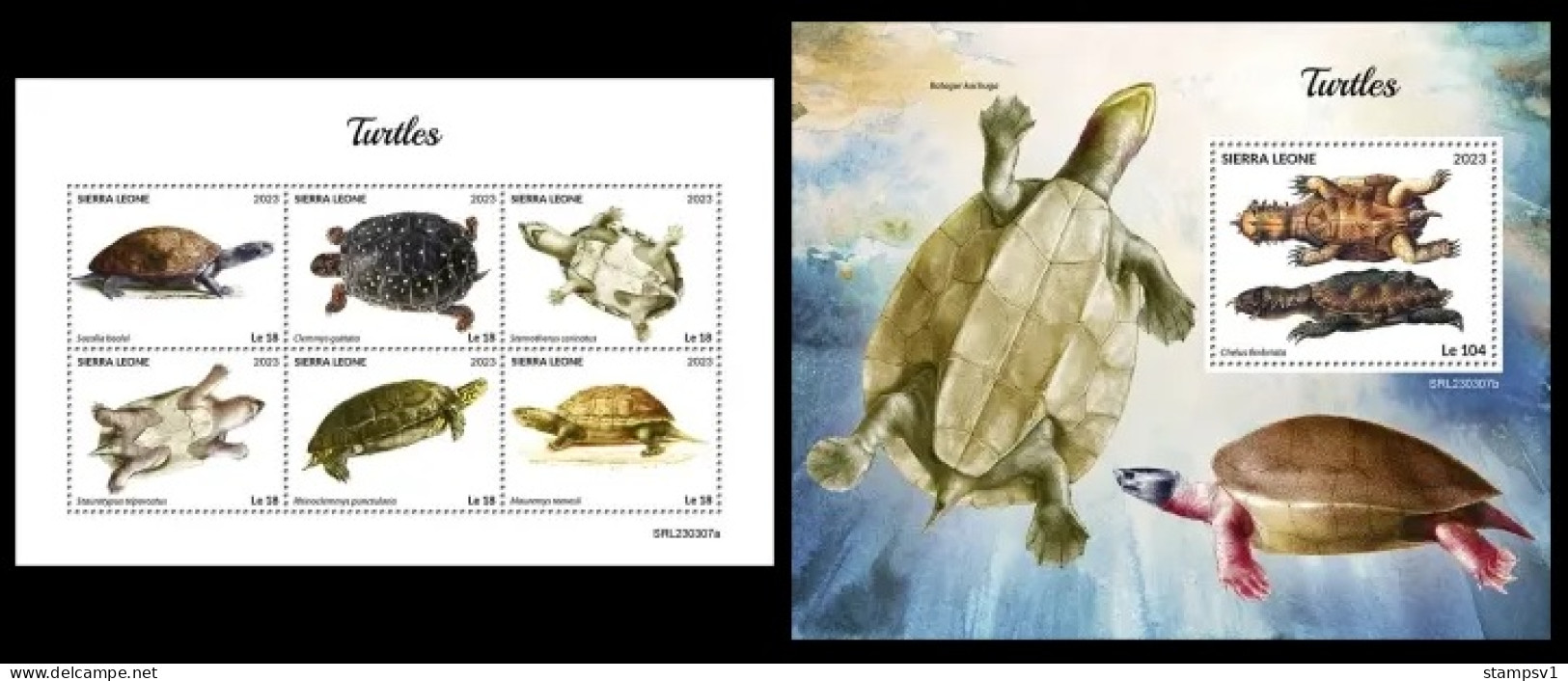 Sierra Leone  2023 Turtles. (307) OFFICIAL ISSUE - Turtles