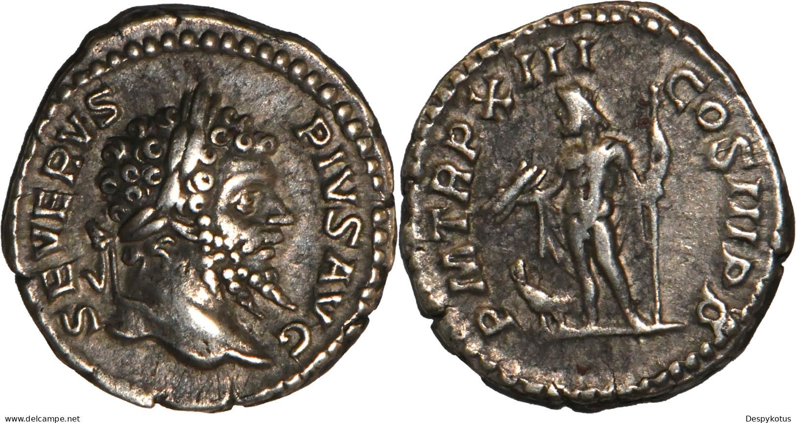 ROME - Denier - SEPTIME SEVERE - Jupiter - 205 AD - Rome - 19-223 - La Dinastia Severi (193 / 235)