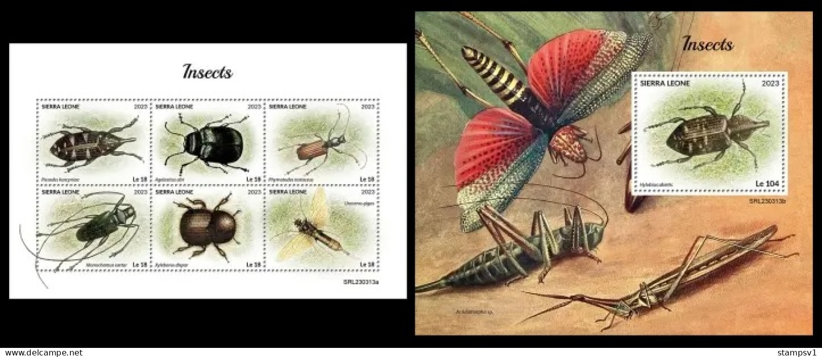 Sierra Leone  2023 Insects. (313) OFFICIAL ISSUE - Sonstige & Ohne Zuordnung