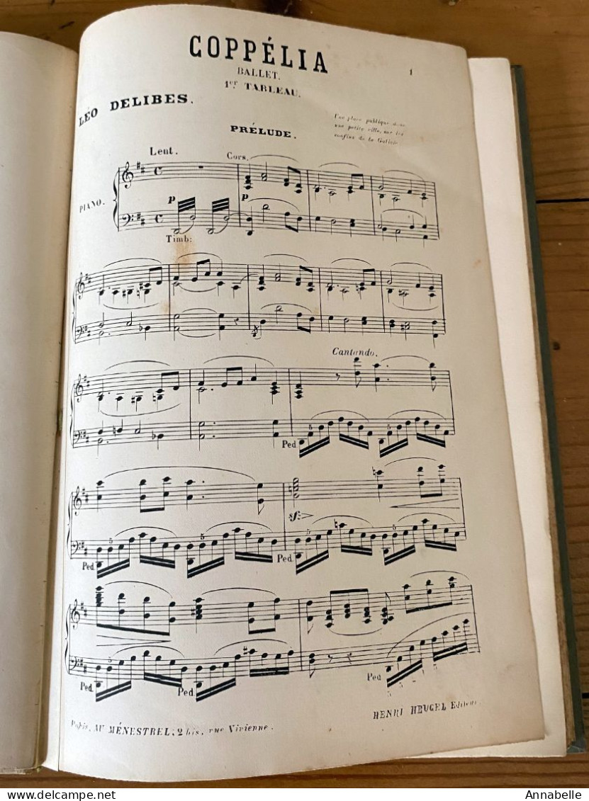 Coppélia Ou La Fille Aux Yeux D'émail (1870 ?) - Musica