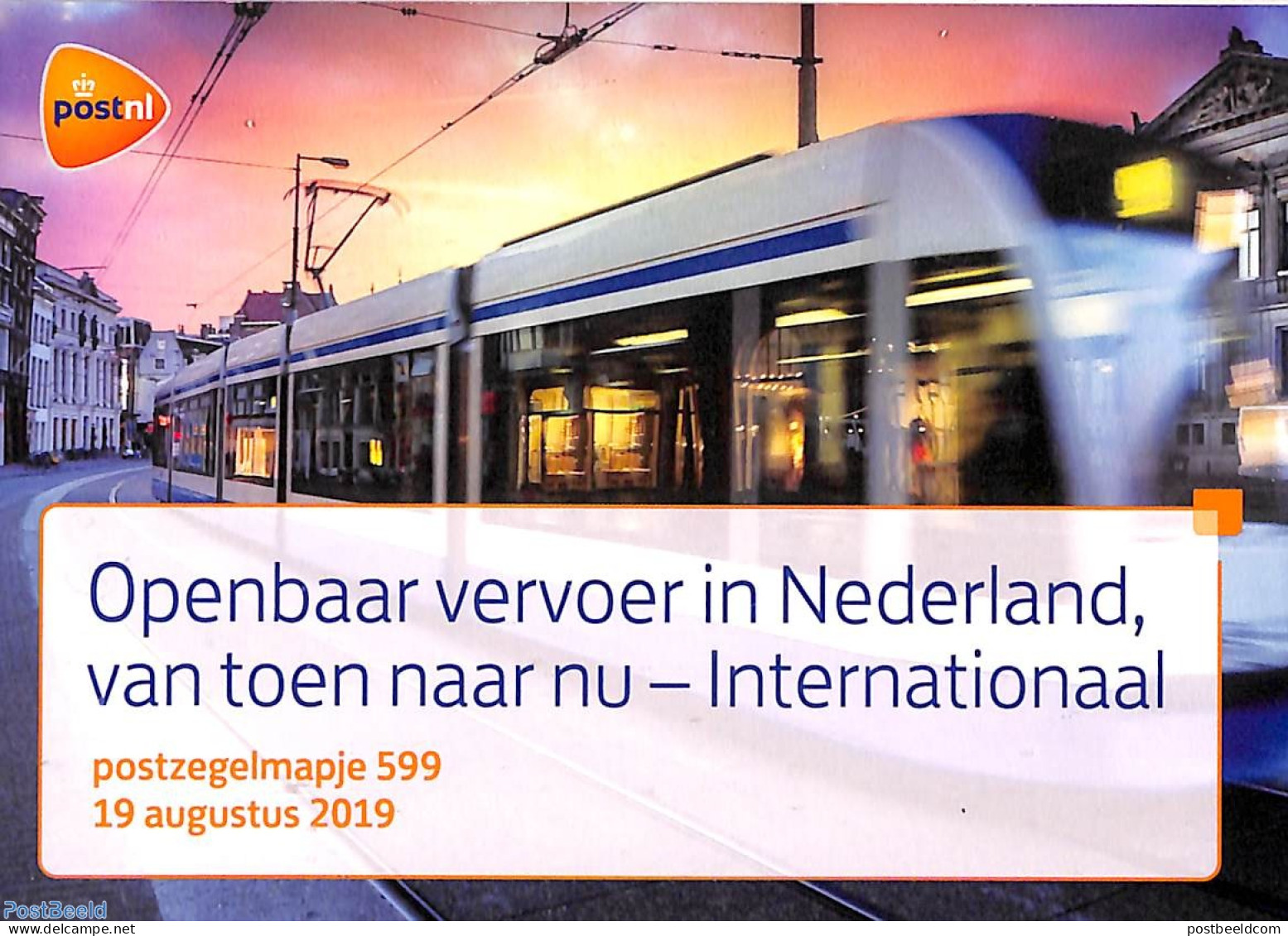 Netherlands 2019 Public Transport, Presentation Pack 599, Mint NH, Transport - Railways - Unused Stamps