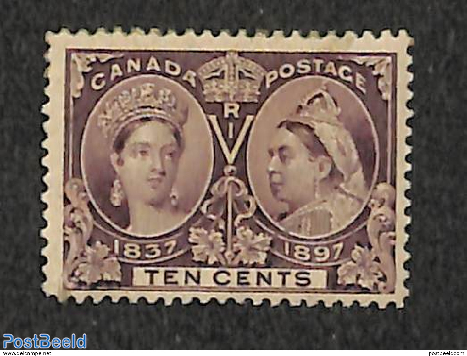 Canada 1897 10c, Stamp Out Of Set, Unused (hinged) - Neufs