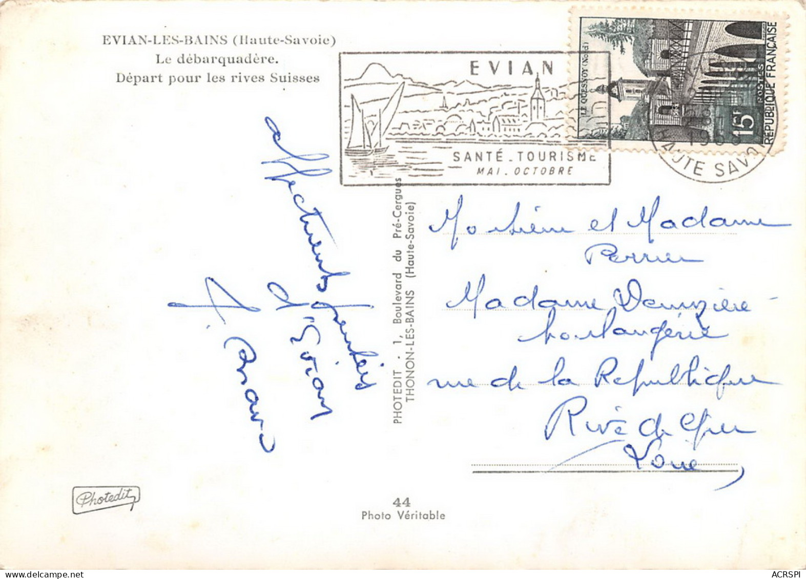 EVIAN-LES-BAINS Le Debarquadere  21   (scan Recto Verso)MG2878TER - Evian-les-Bains