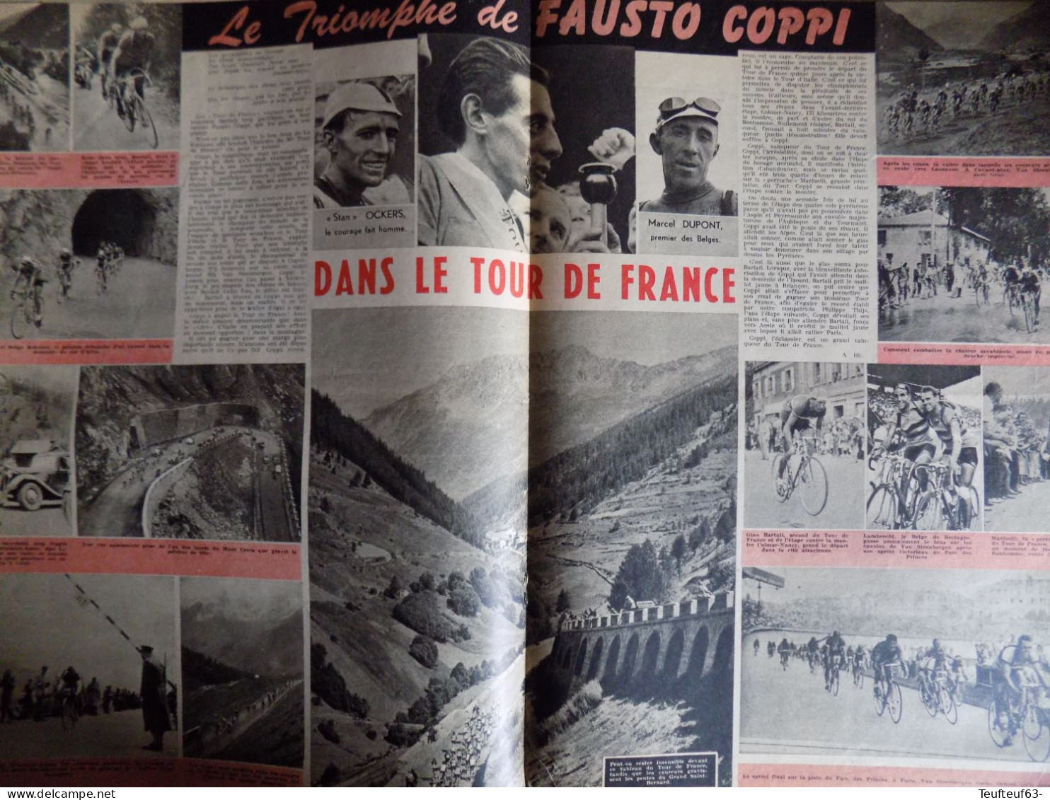 Le soir illustré n° 892 Fausto Coppi - chinois établis en Hollande - prieuré Notre-Dame de la Rose à Soignies....