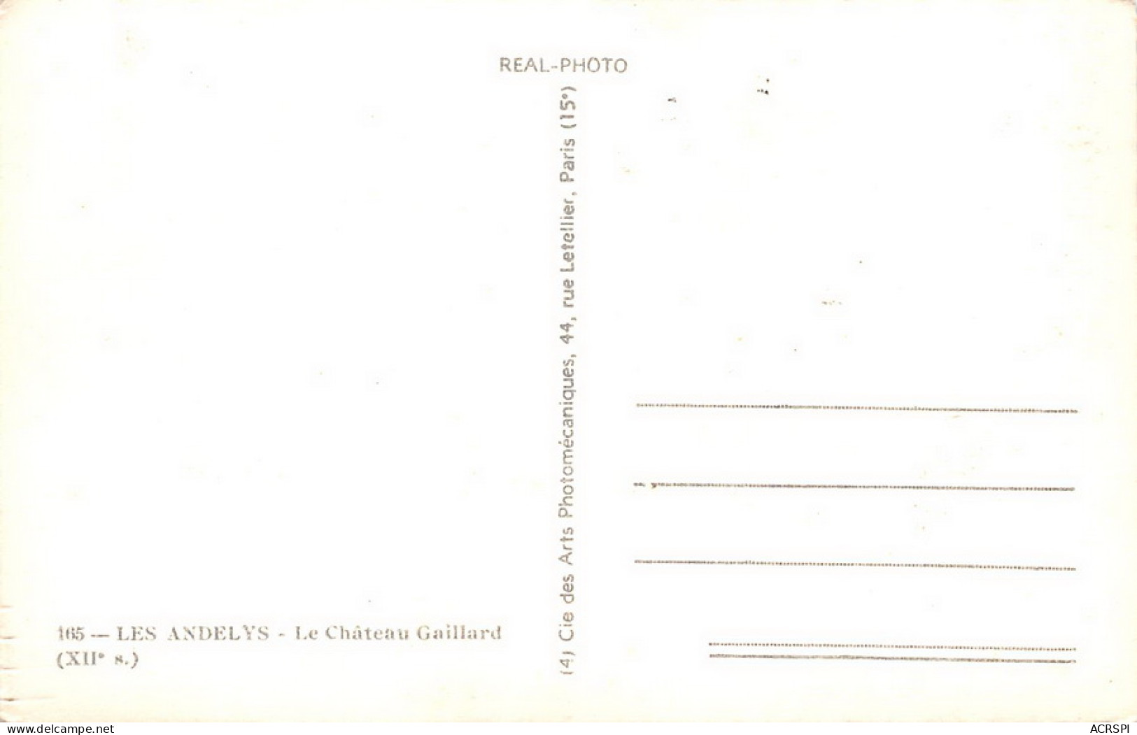 LES ANDELYS Le Chateau Gaillard  45 (scan Recto Verso)MG2878UND - Les Andelys
