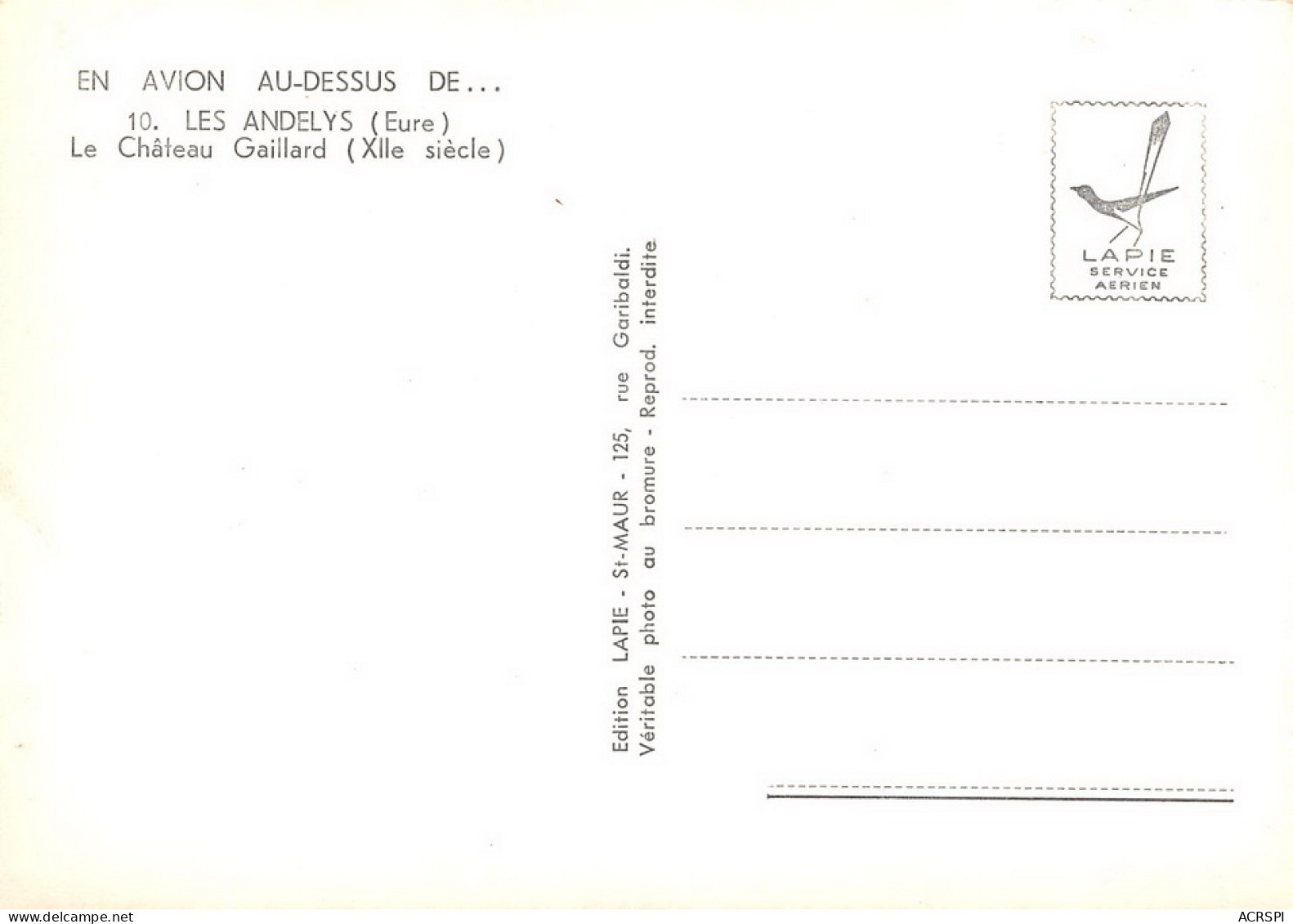 LES ANDELYS Le Chateau Gaillard  47  (scan Recto Verso)MG2878UND - Les Andelys