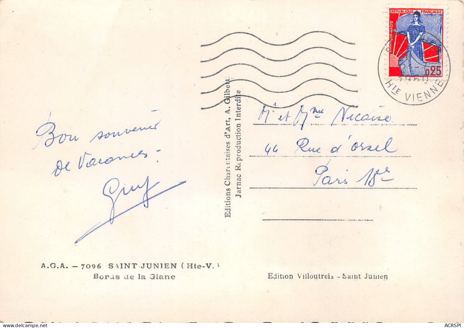 SAINT JUNIEN Bords De La Glane 22 (scan Recto Verso)MG2878VIC - Saint Junien