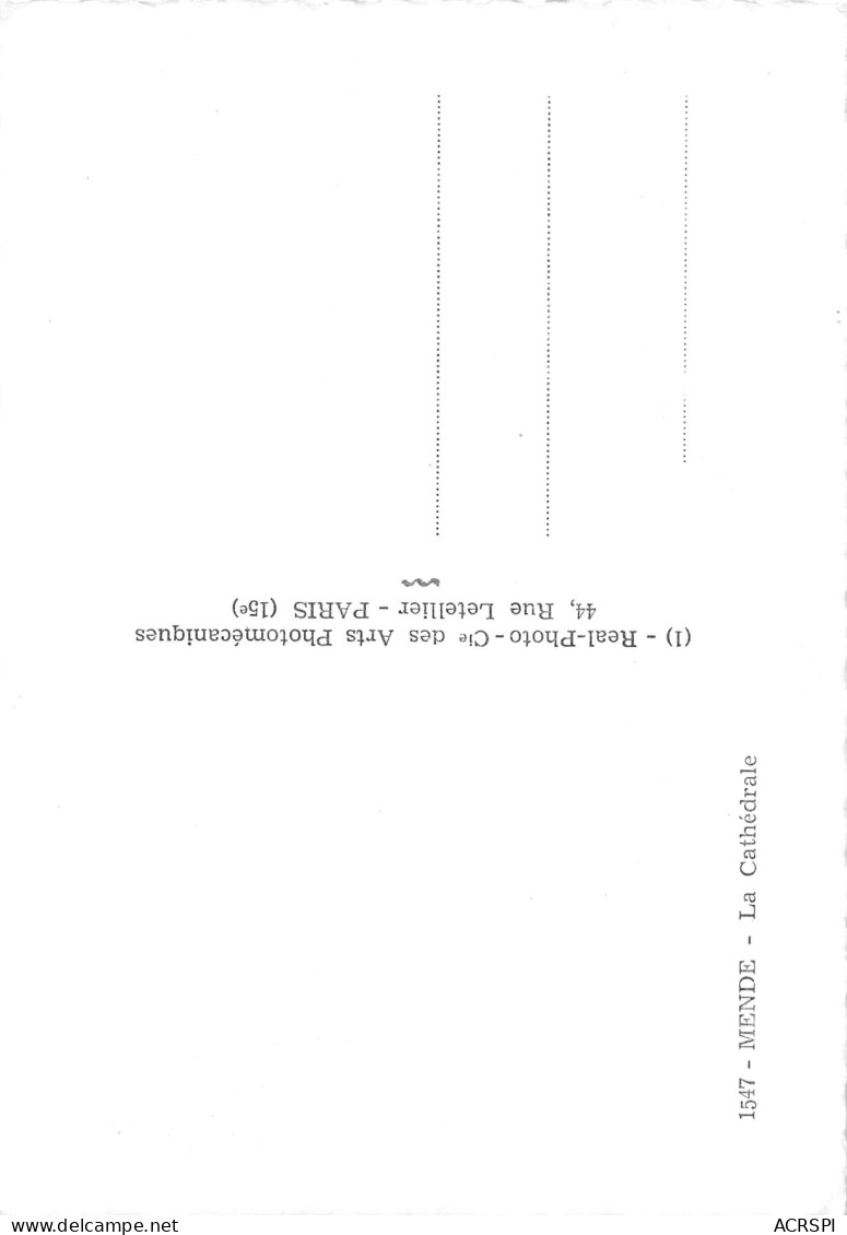 MENDE  La Cathédrale  1 (scan Recto Verso)MG2879 - Mende
