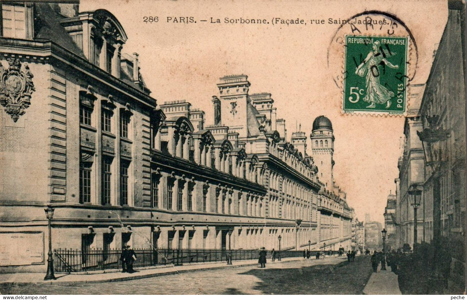 N°1870 W -cpa Paris -la Sorbonne- - Education, Schools And Universities