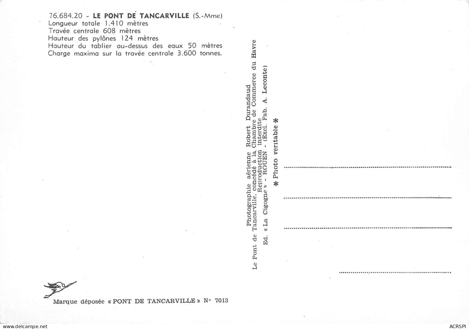 TANCARVILLE Le Pont 29  (scan Recto Verso)MG2886UND - Tancarville