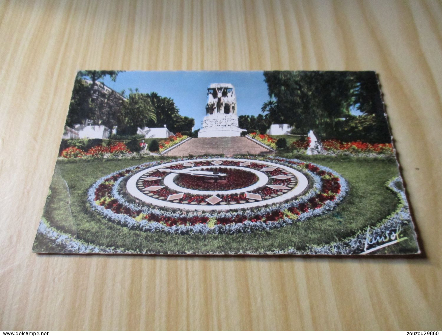 CPSM Alger (Algérie).L'Horloge Florale Et Le Monument Aux Morts. - Algiers