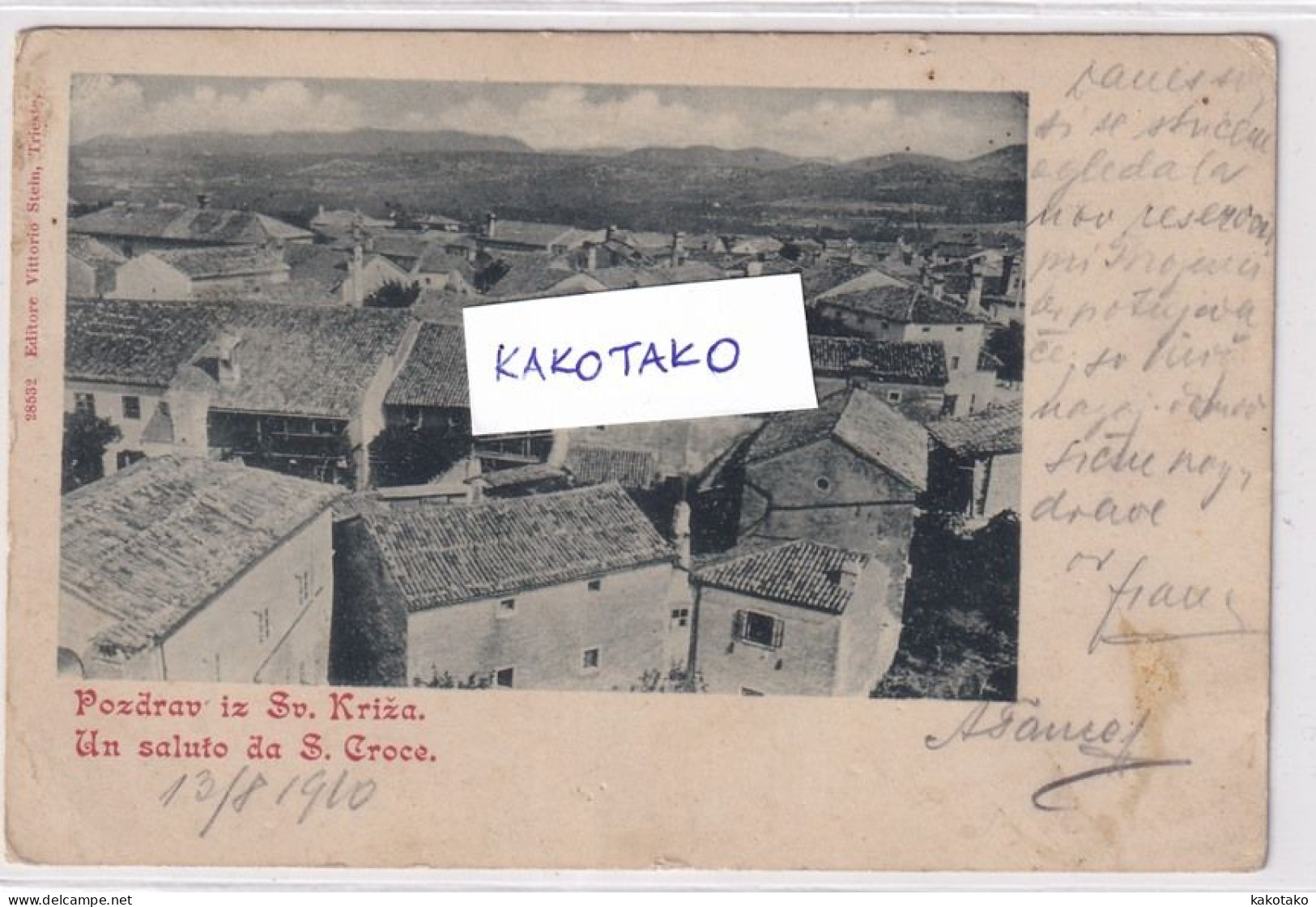 S.CROCE - SV.KRIZ , Italy , Old Postcard - Trieste (Triest)