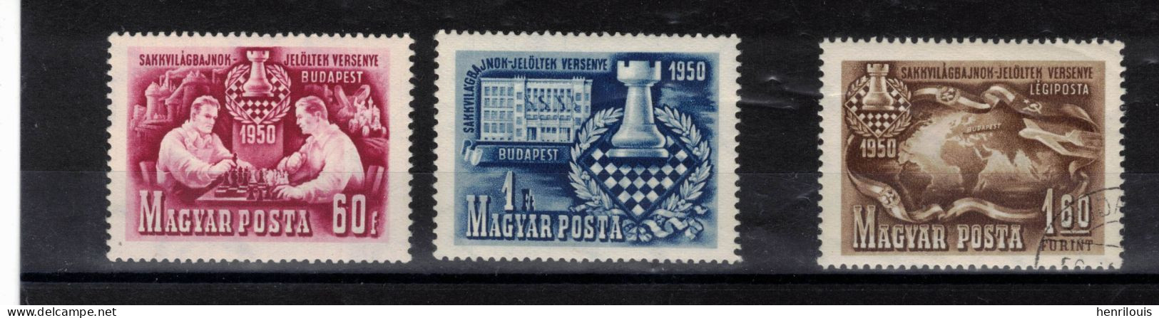 HONGRIE    Timbres Neufs ** / Obt  De 1950  ( Ref 4951A ) Echecs - Voir Descriptf - Unused Stamps