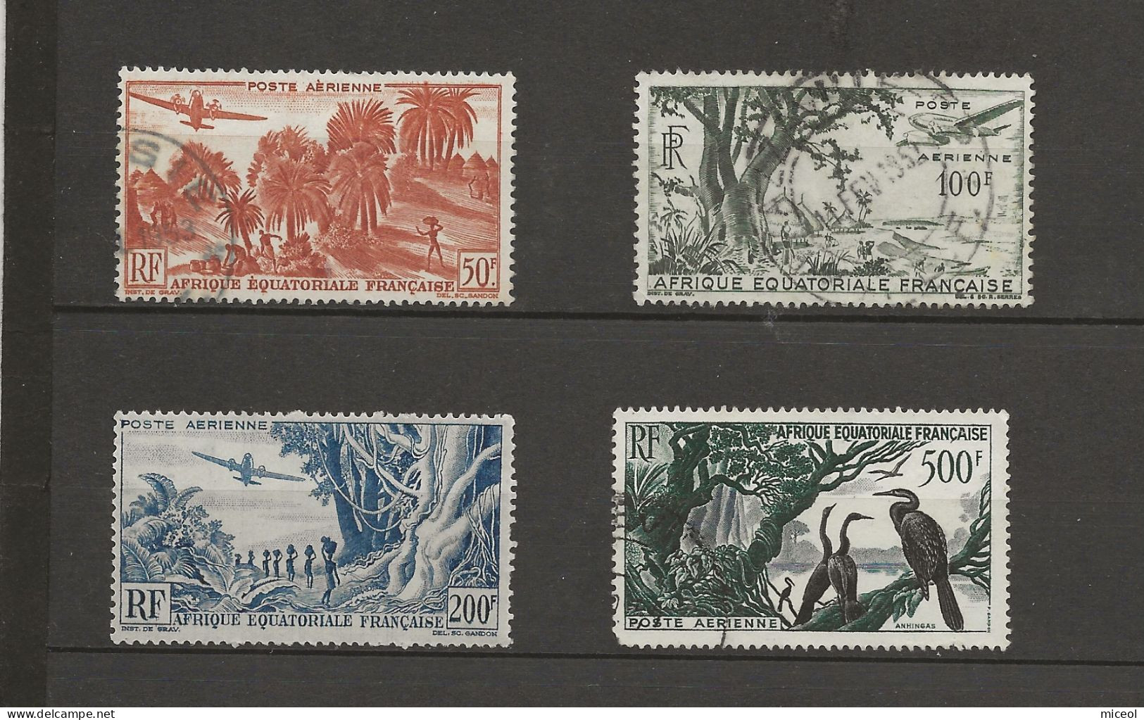AFRIQUE EQUATORIALE FRANCAISE - POSTE AERIENNE - Used Stamps