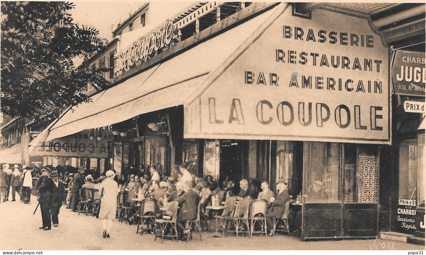 BRASSERIE - RESTAURANT - BAR AMERICAIN - Montparnasse - LA COUPOLE - Cafés, Hôtels, Restaurants