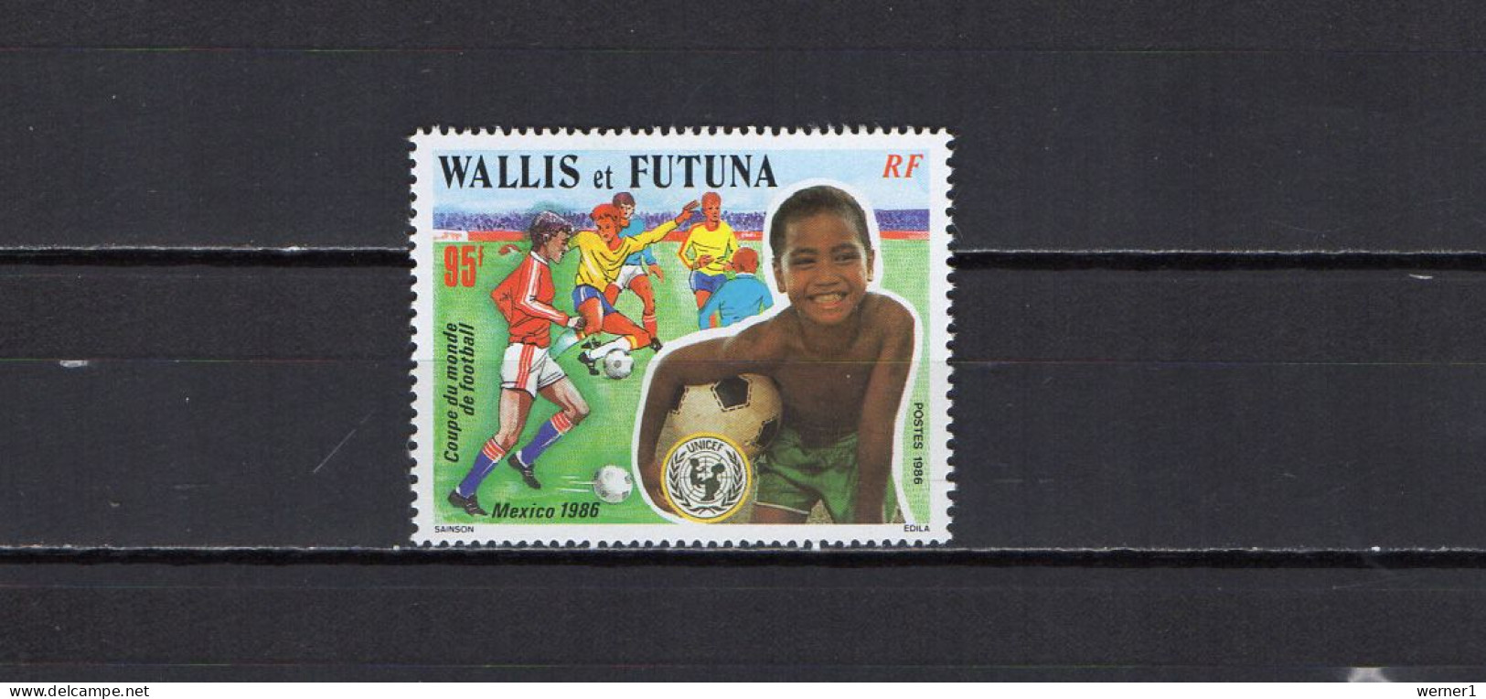 Wallis & Futuna 1986 Football Soccer World Cup Stamp MNH - 1986 – Mexico
