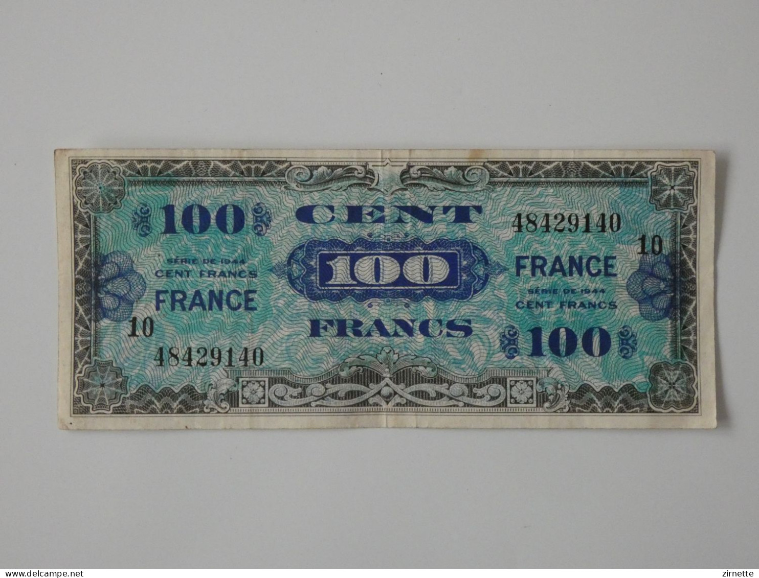 Billets De 100 Francs 1944/45 Verso FRANCE Série 10. Lot De 2 - 1945 Verso Frankreich