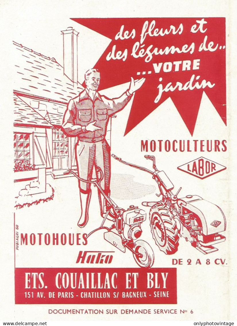 Motoculteurs LABOR - Pubblicità 1960 - Advertising - Advertising