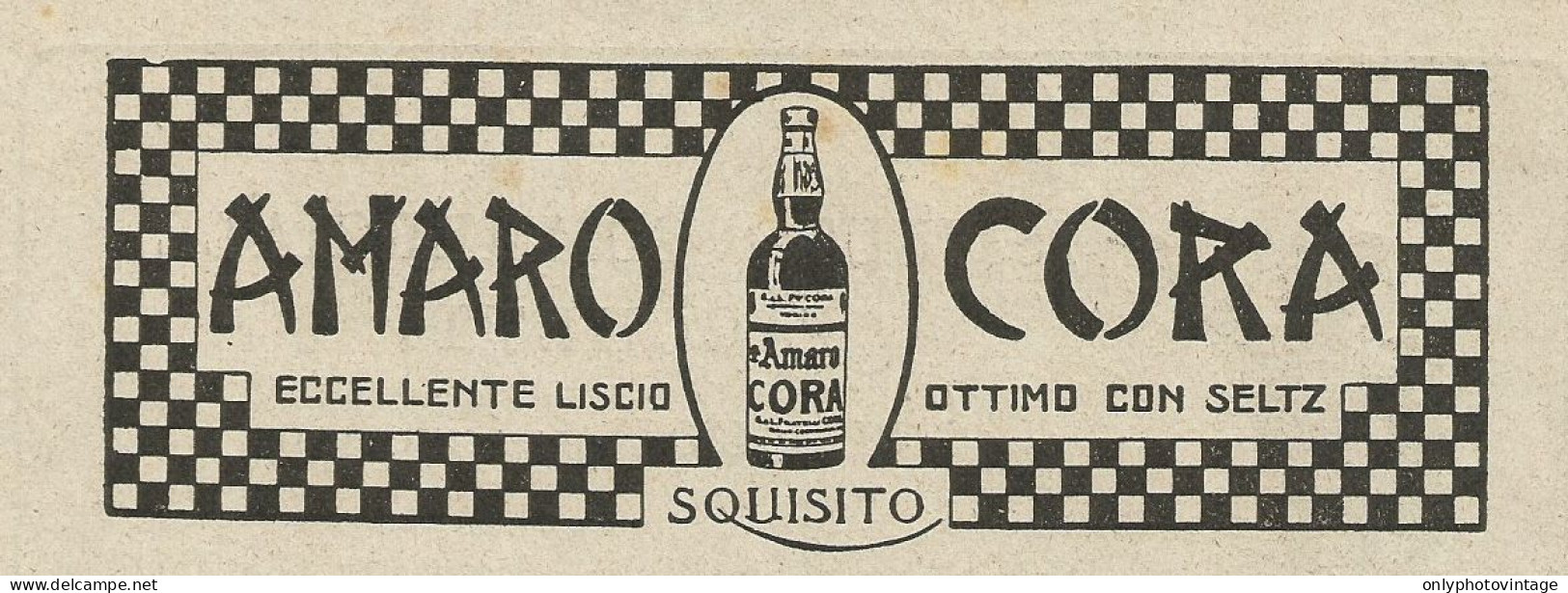 Amaro Cora - Pubblicità 1933 - Advertising - Pubblicitari